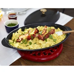 31 cm, Assiette chaude , Noir mat