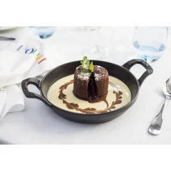 12 cm, Assiette chaude, Noir mat