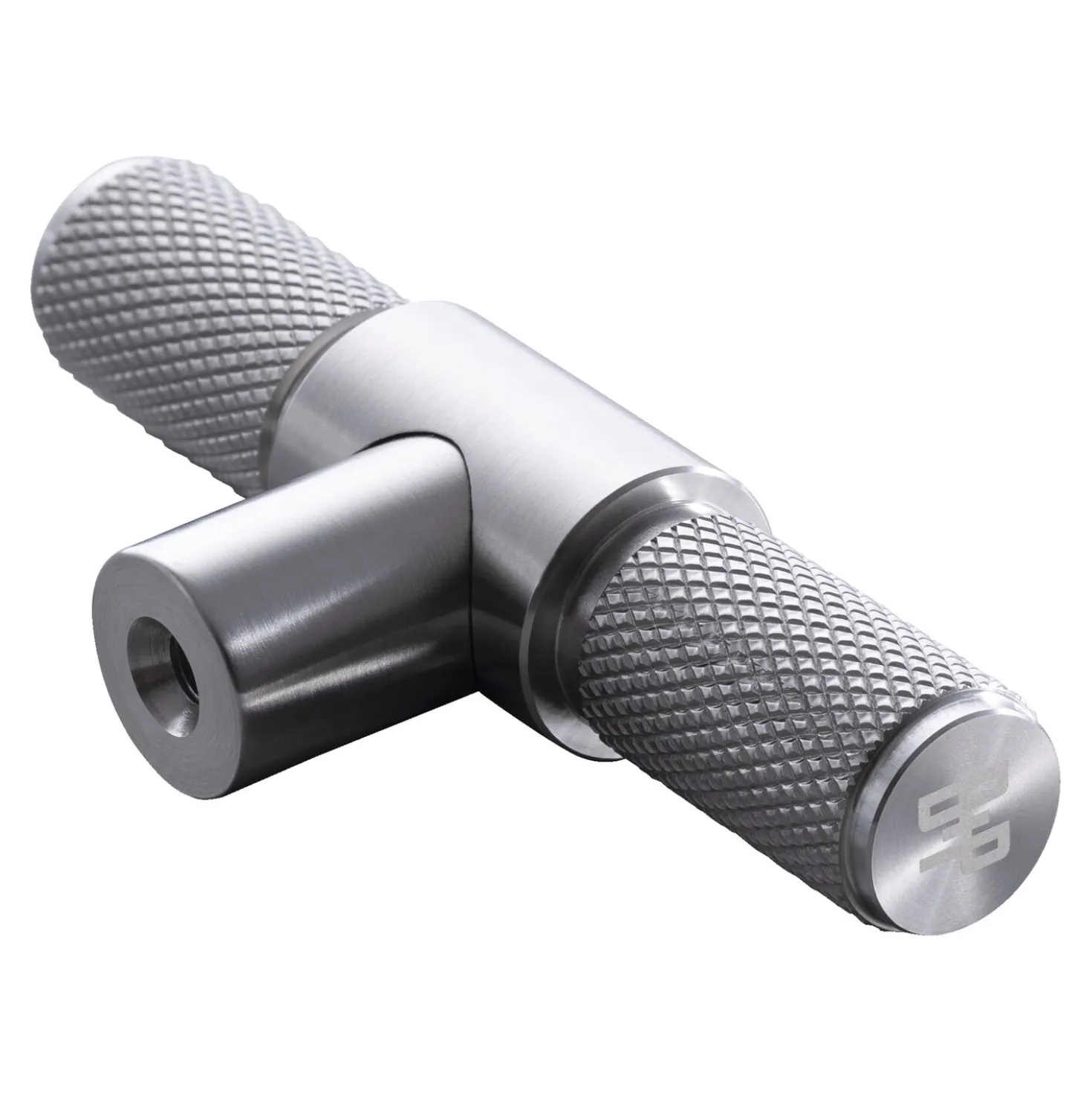 8 cm, Bouton Buster+Punch, Argent