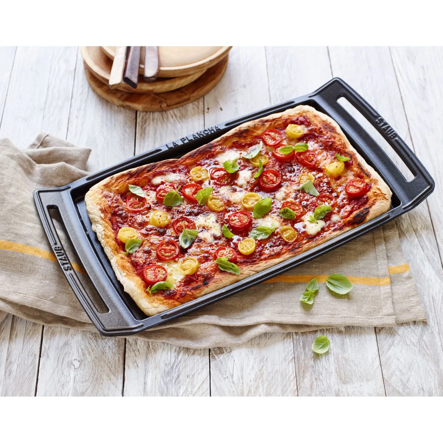 38 cm, Plancha, Noir brillant
