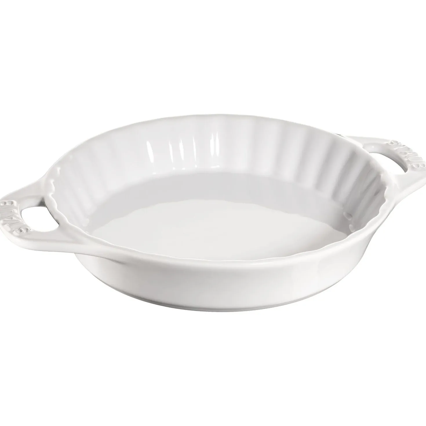 24 cm, Plat à tarte, Blanc