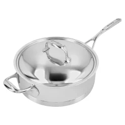 28 cm, Sauteuse avec couvercle, Argent