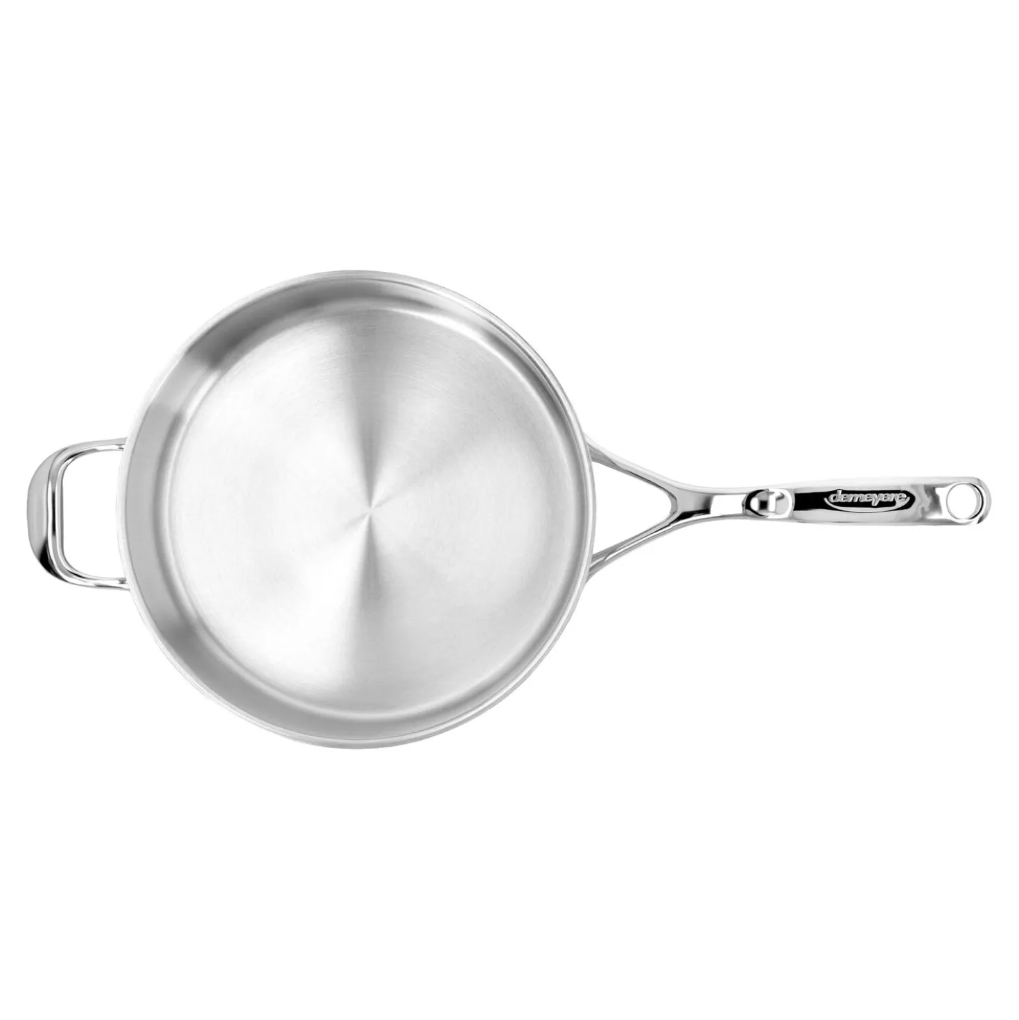 28 cm, Sauteuse avec couvercle, Argent