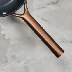 28 cm, Sauteuse avec couvercle en verre, Bleu