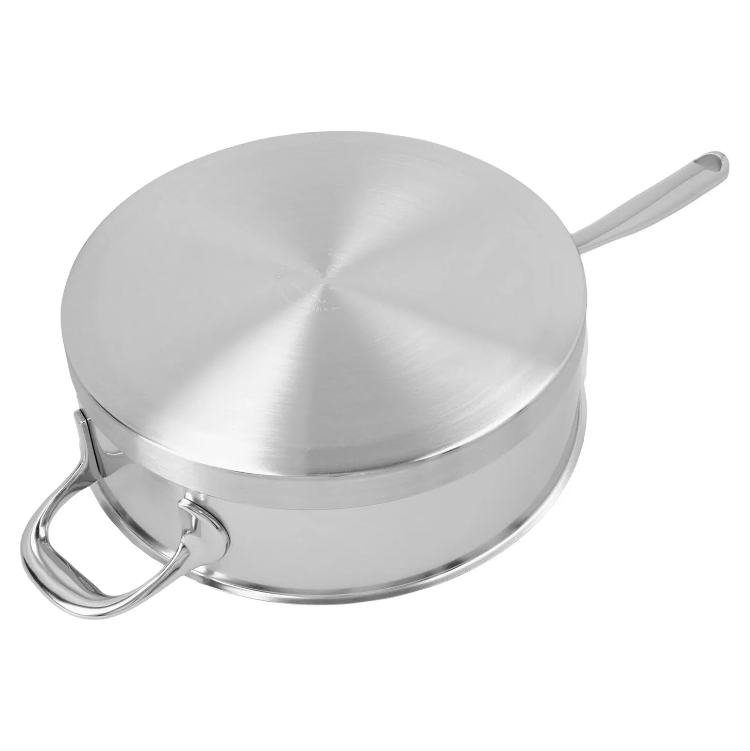 24 cm, Sauteuse avec couvercle, Argent