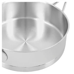 24 cm, Sauteuse avec couvercle, Argent