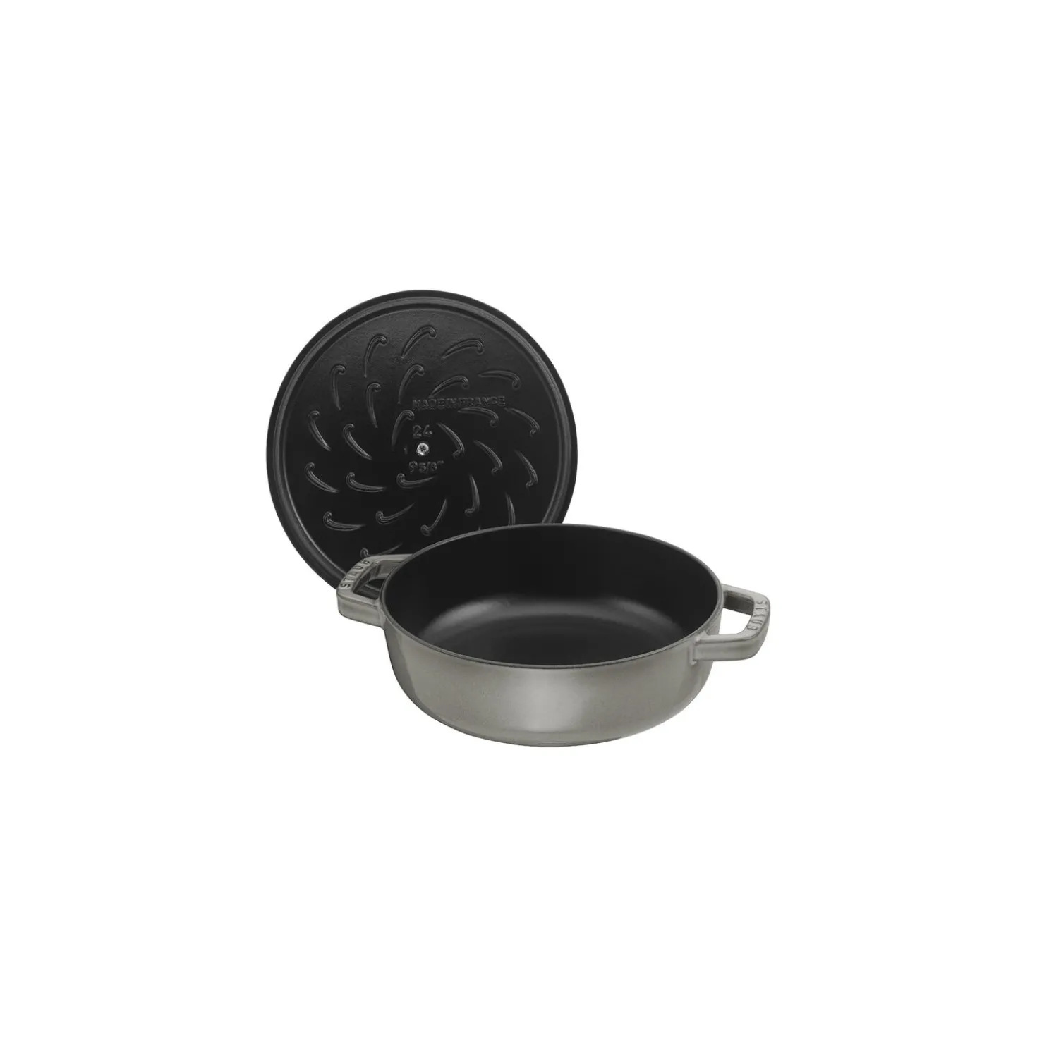 28 cm, Sauteuse Chistera, Gris graphite