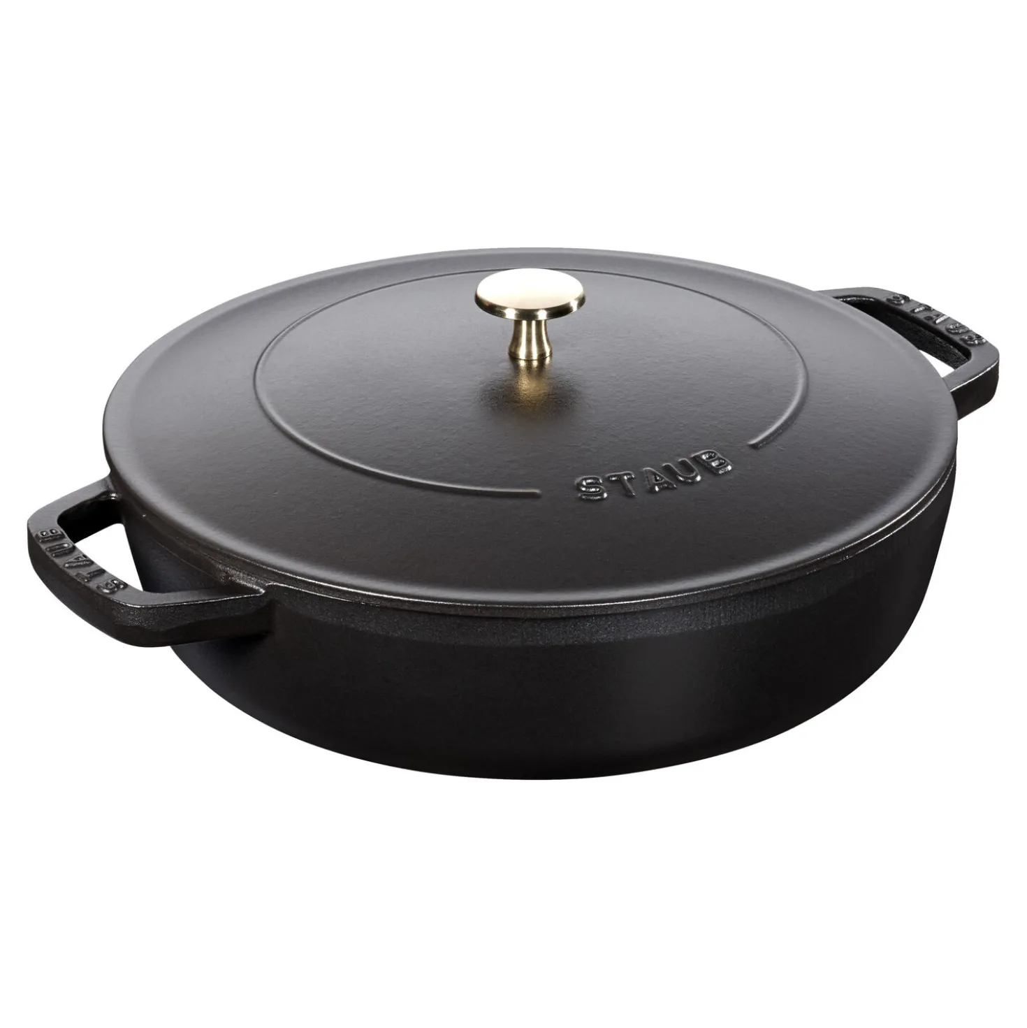 28 cm, Sauteuse Chistera, Noir mat