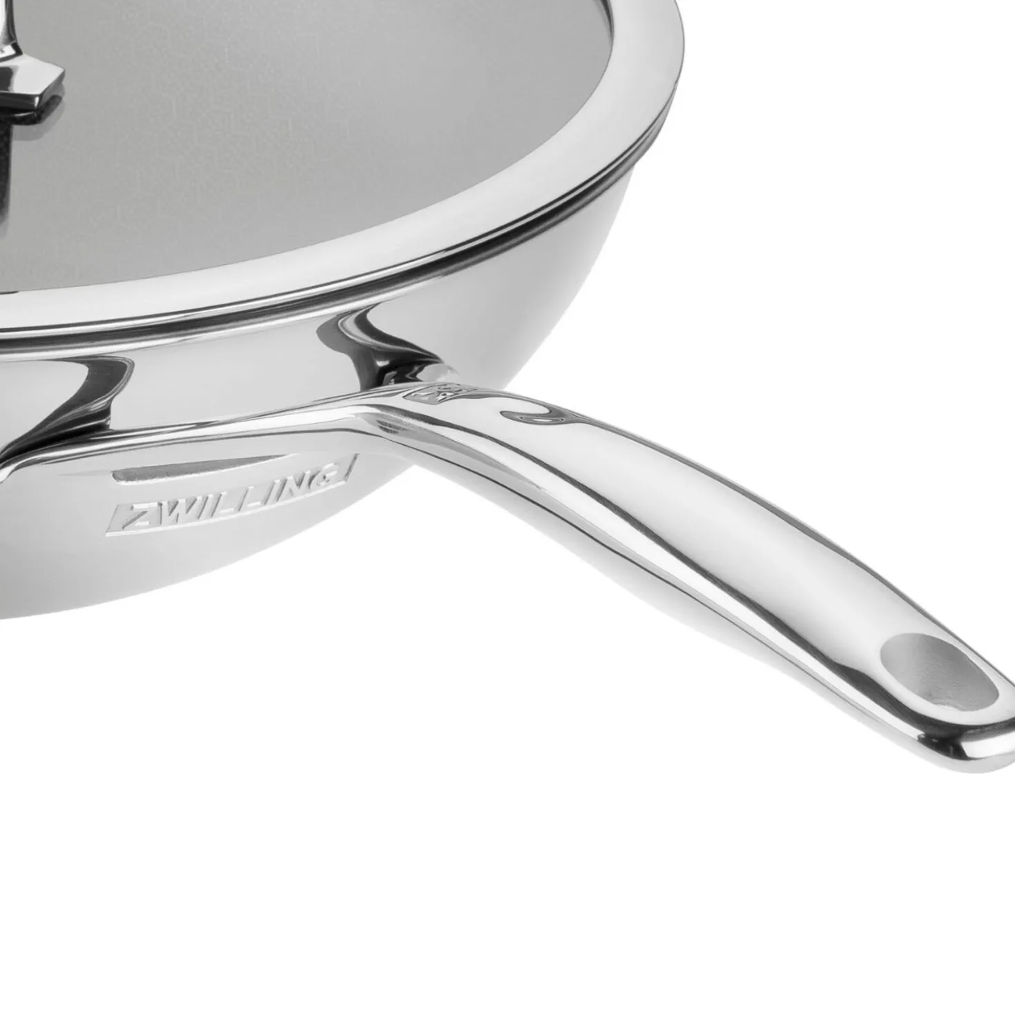 30 cm, Wok avec couvercle, Argent