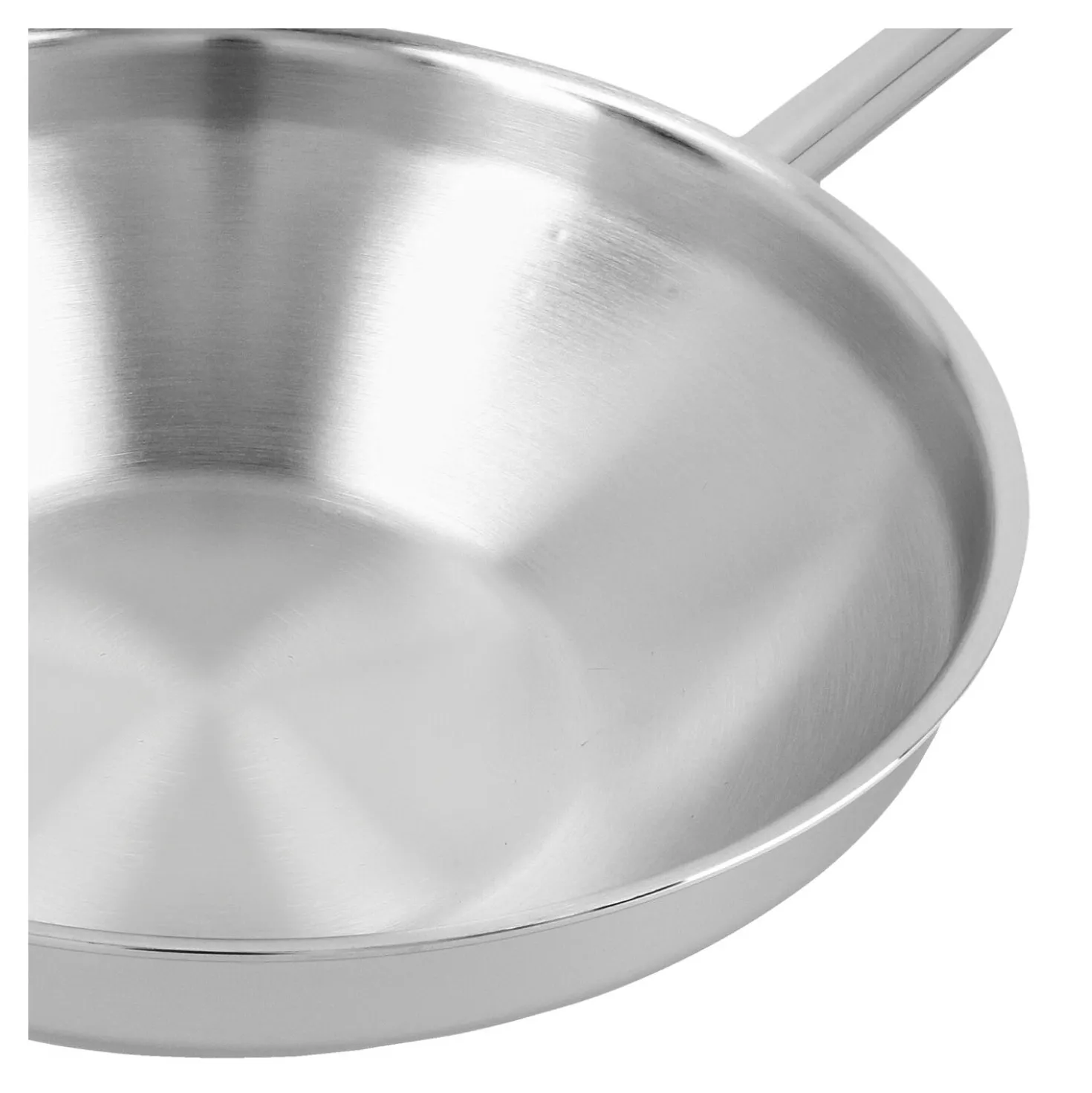 32 cm, Wok fond plat, Argent