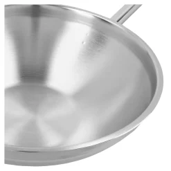 36 cm, Wok fond plat, Argent