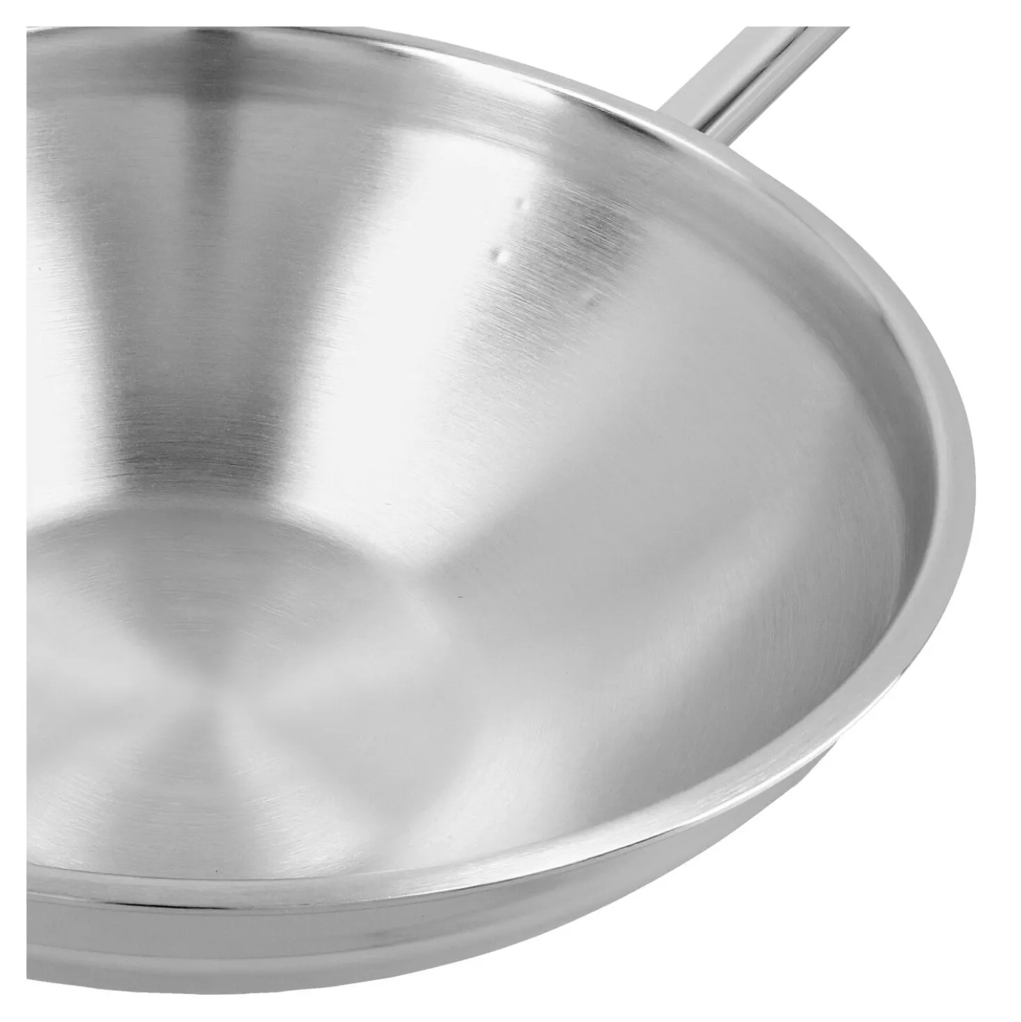 36 cm, Wok fond plat, Argent