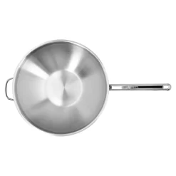 36 cm, Wok fond plat, Argent