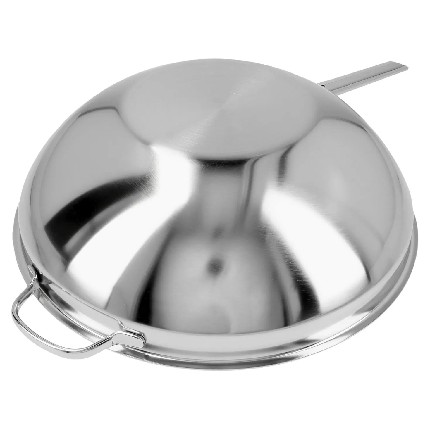 36 cm, Wok fond plat, Argent