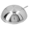 30 cm, Wok fond plat, Argent
