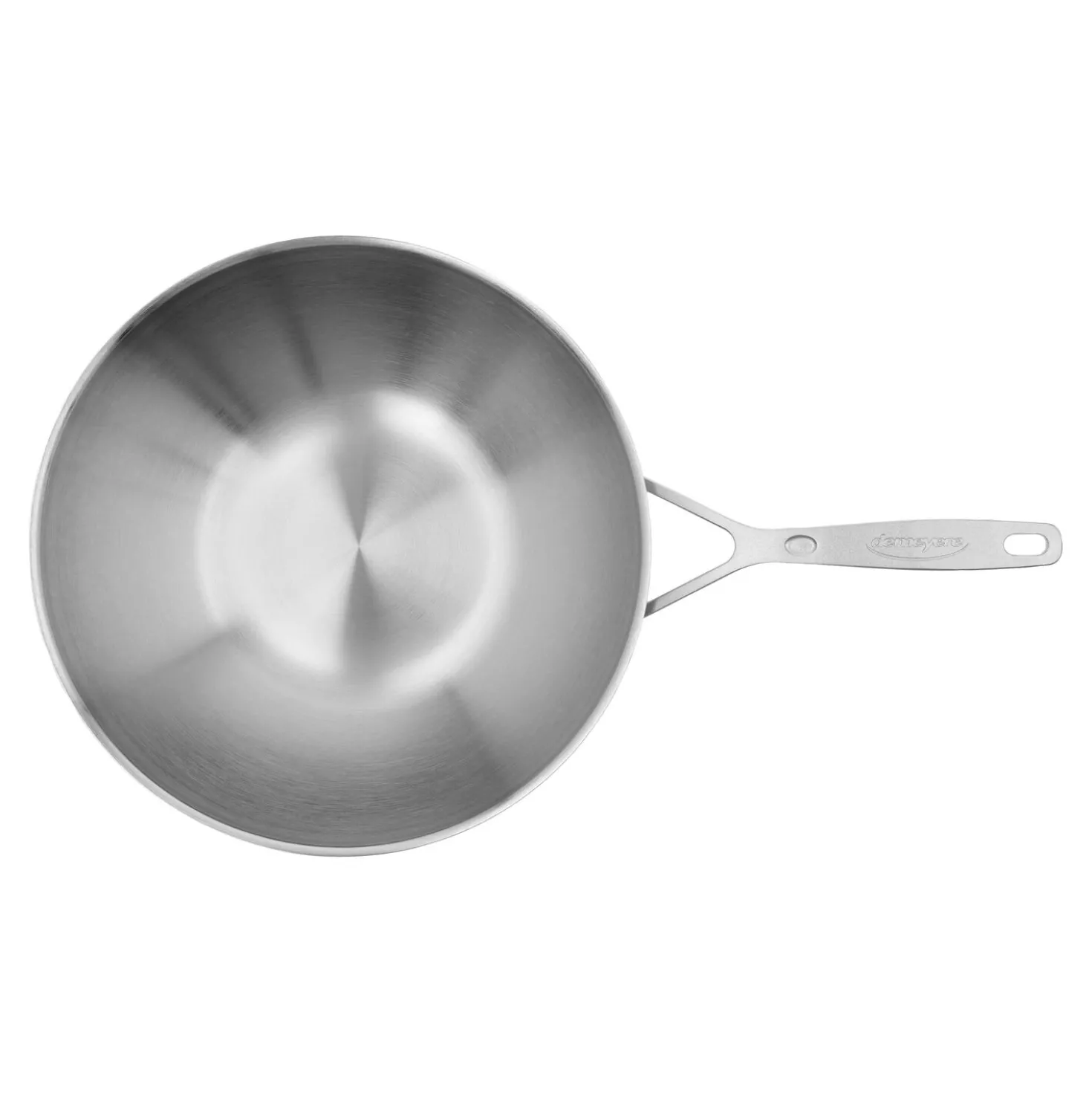 30 cm, Wok fond plat, Argent