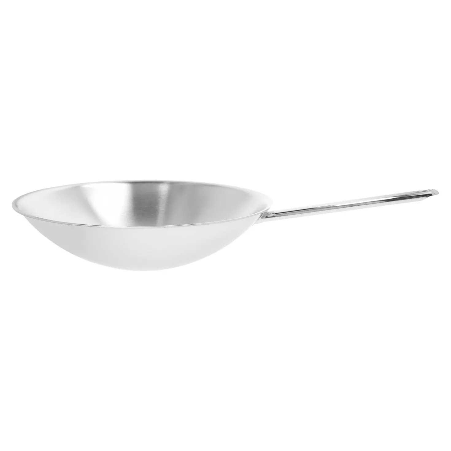 36 cm, Wok fond rond, Argent