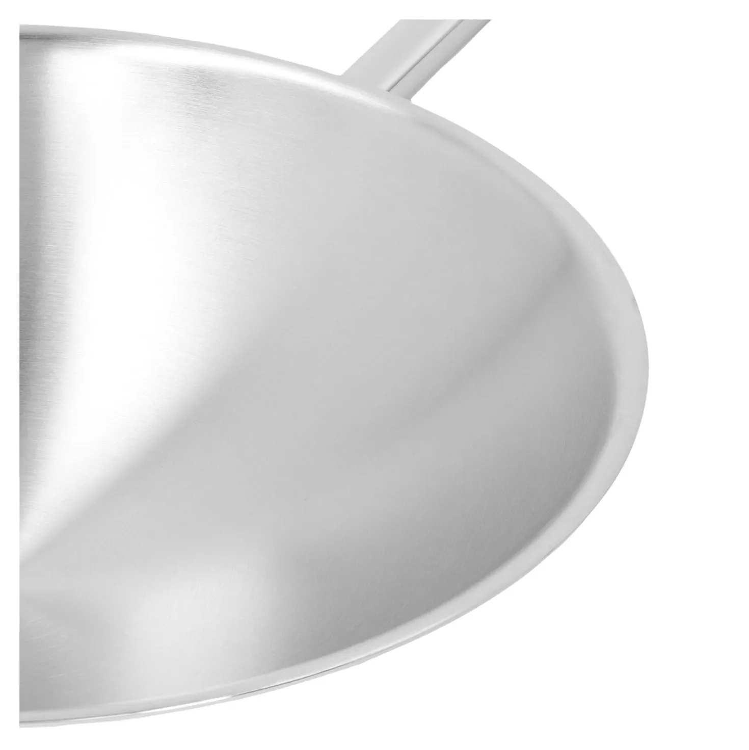 36 cm, Wok fond rond, Argent