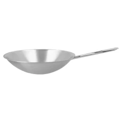 36 cm, Wok fond rond, Argent