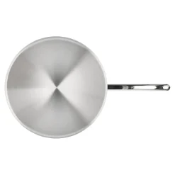 36 cm, Wok fond rond, Argent
