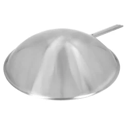 36 cm, Wok fond rond, Argent