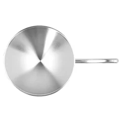 36 cm, Wok fond rond, Argent