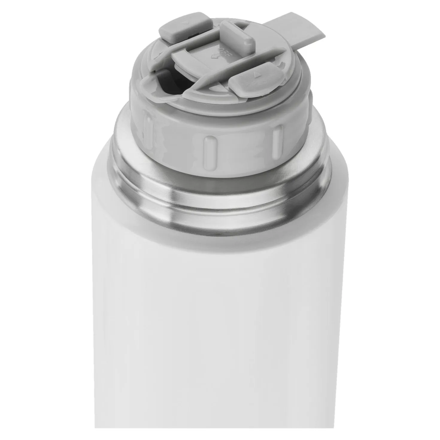 1 l, Bouteille isotherme, Blanc-Gris