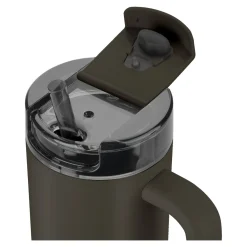 900 ml, Gobelet isotherme avec paille, Chocolat