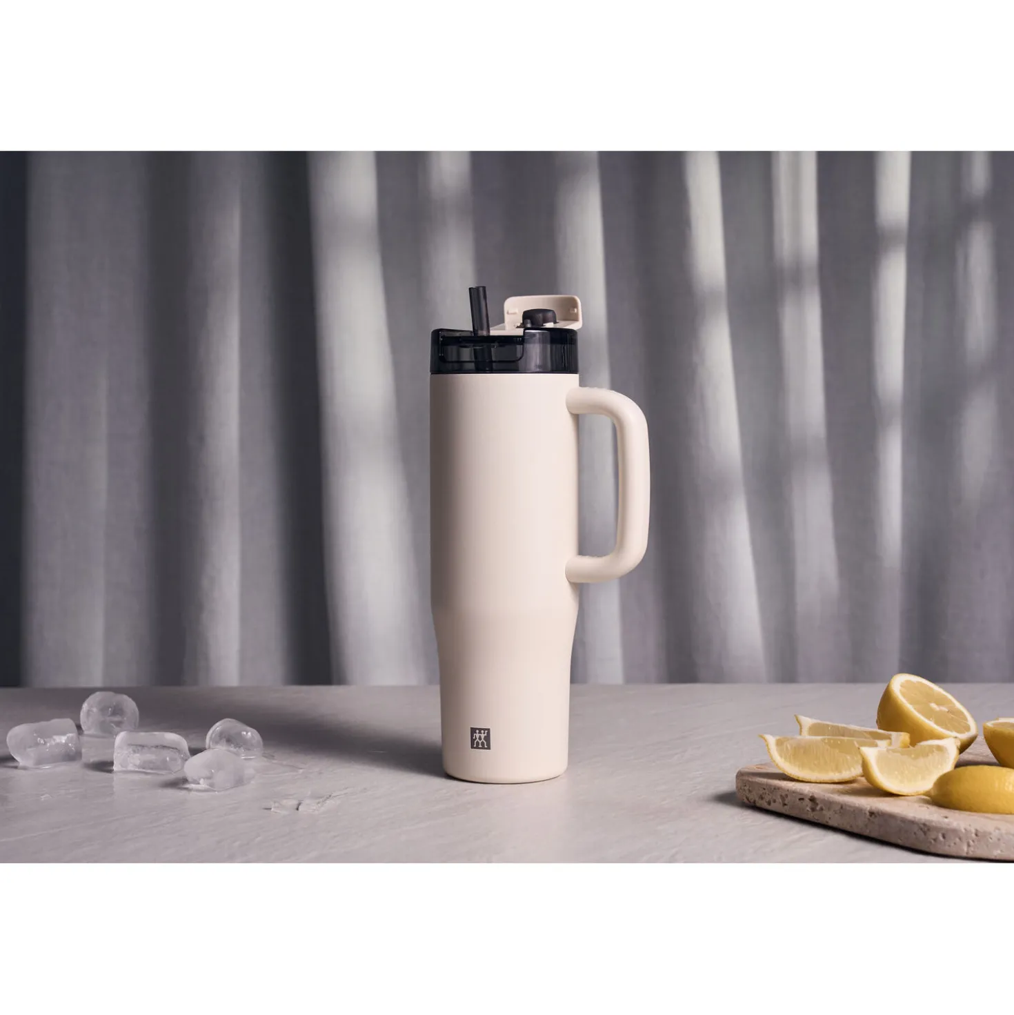 900 ml, Gobelet isotherme avec paille, Cream