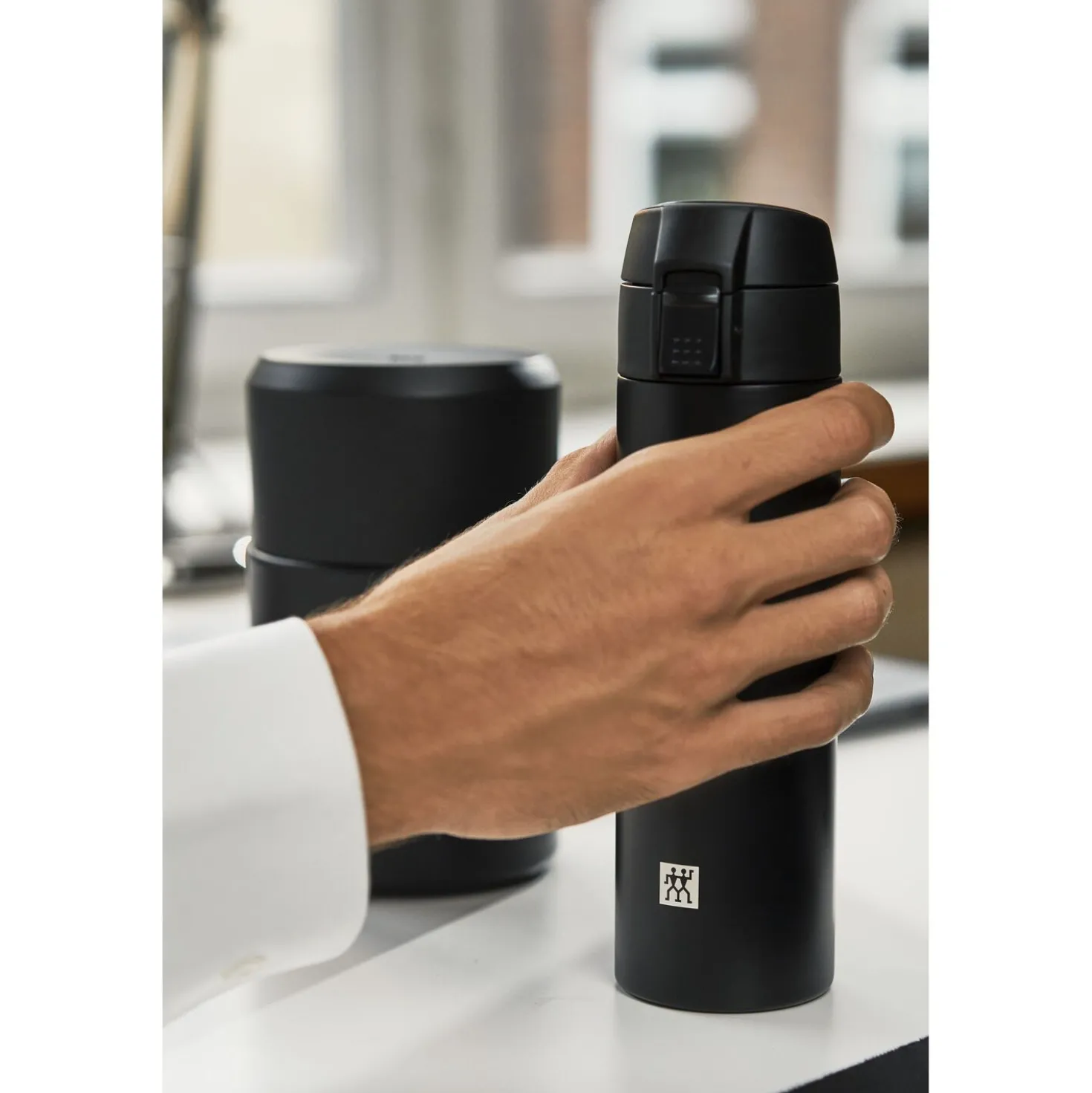 450 ml, Mug isotherme, Noir mat