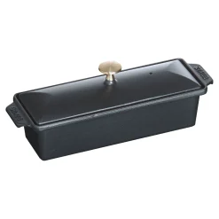 30 x 11 cm, Terrine, Noir mat