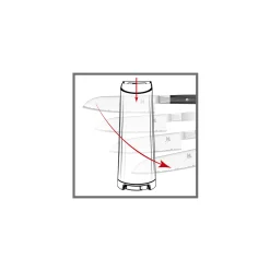 Aiguiseur V-Edge Noir mat, ABS