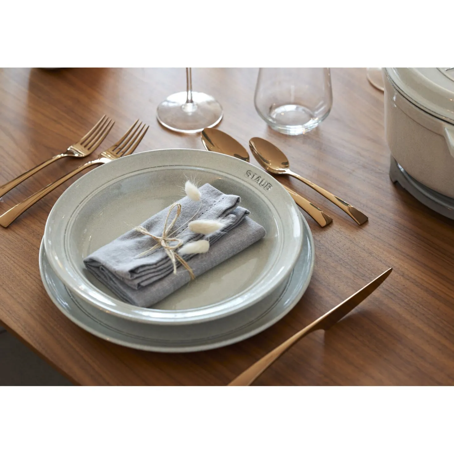 Assiette 24 cm, Céramique, Truffe blanche