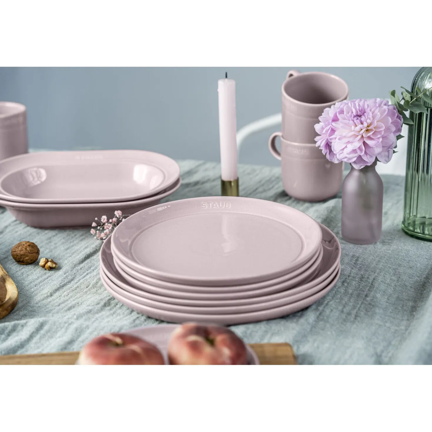 Assiette plat 26 cm, Céramique, Fleur de Cerisier