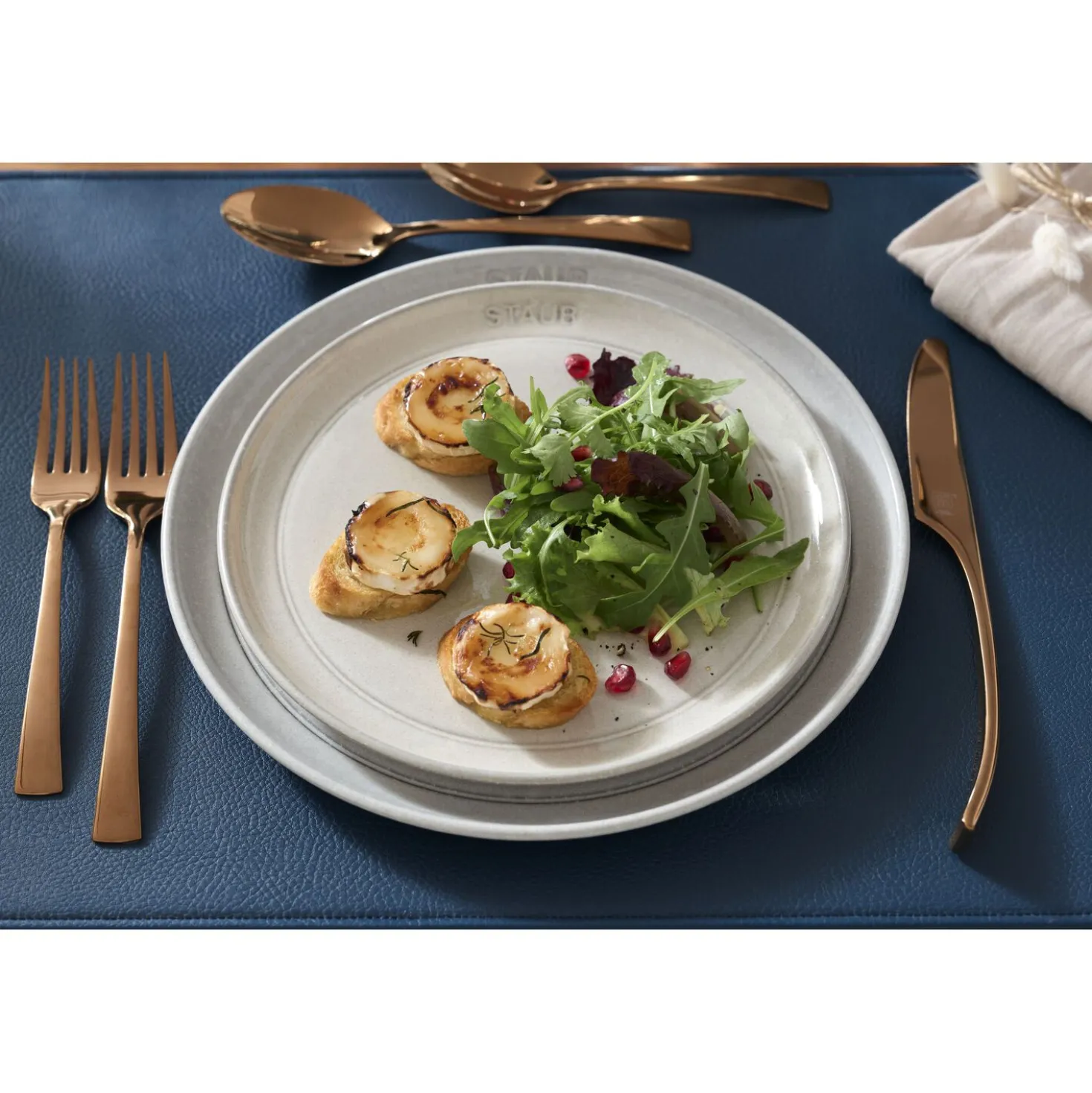 Assiette plat 26 cm, Céramique, Truffe blanche
