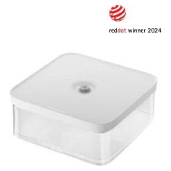 Bo&icirc;te CUBE L / 21 cm, transparent-blanc