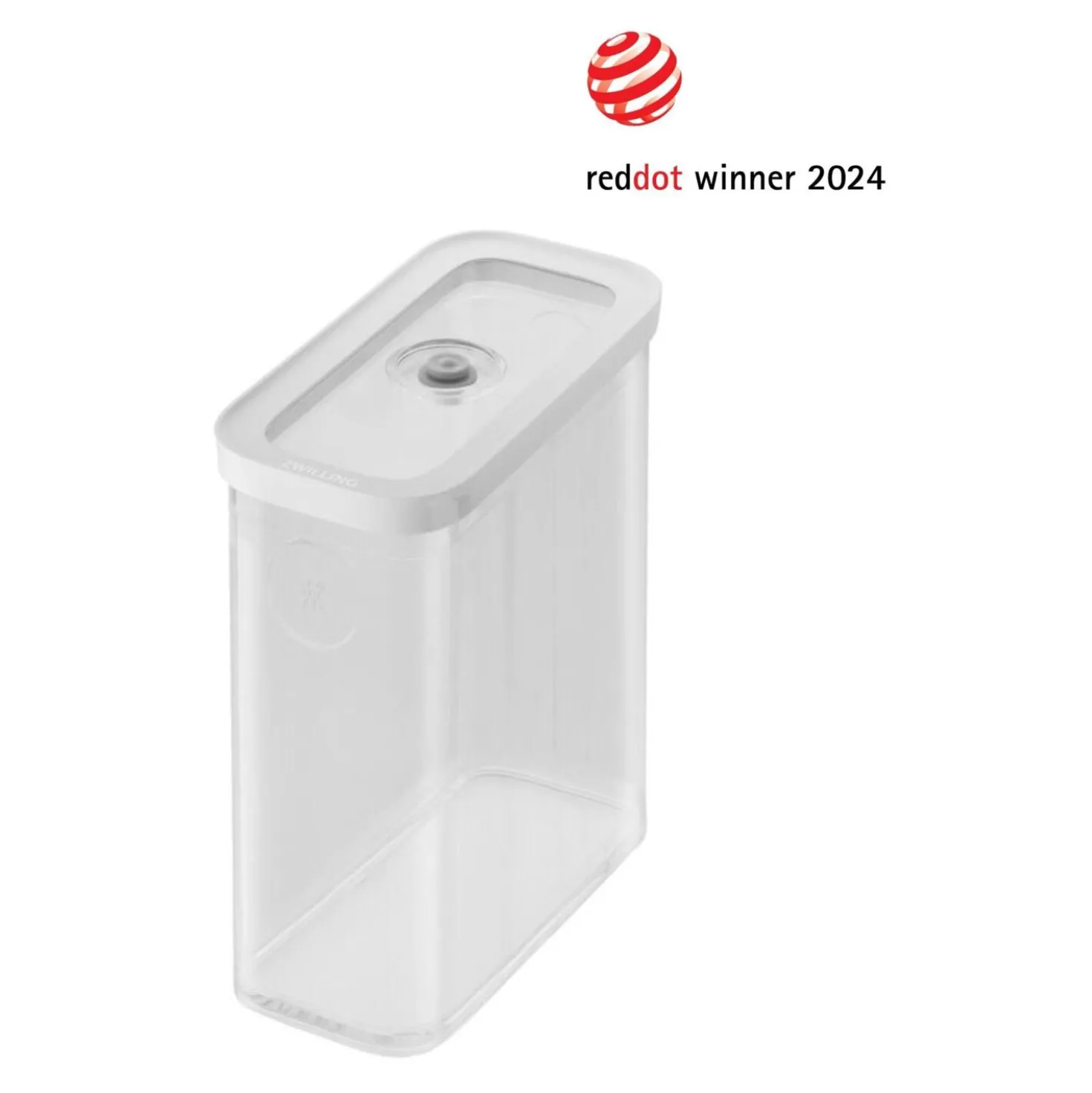 Boîte CUBE 3M / 21 cm, transparent-blanc