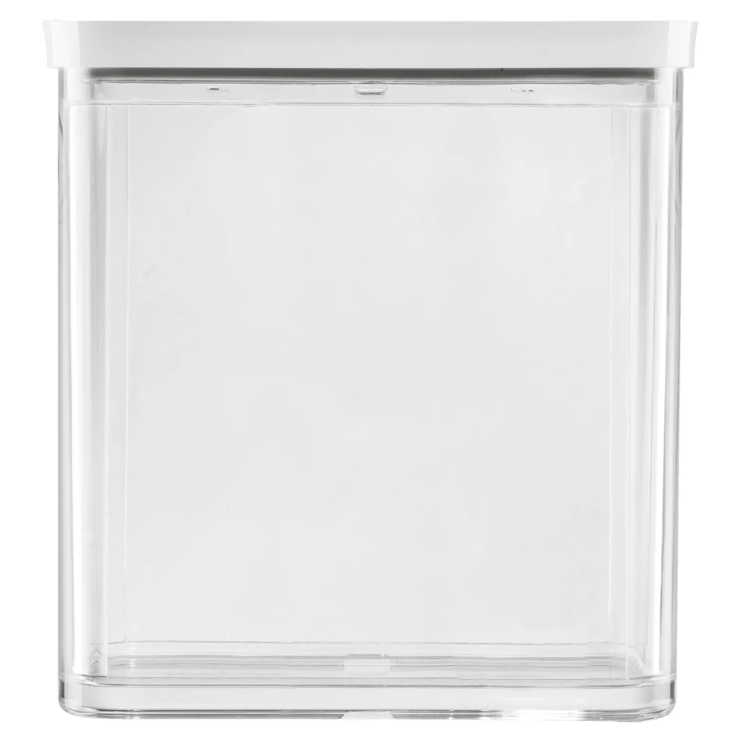 Boîte CUBE 3M / 21 cm, transparent-blanc