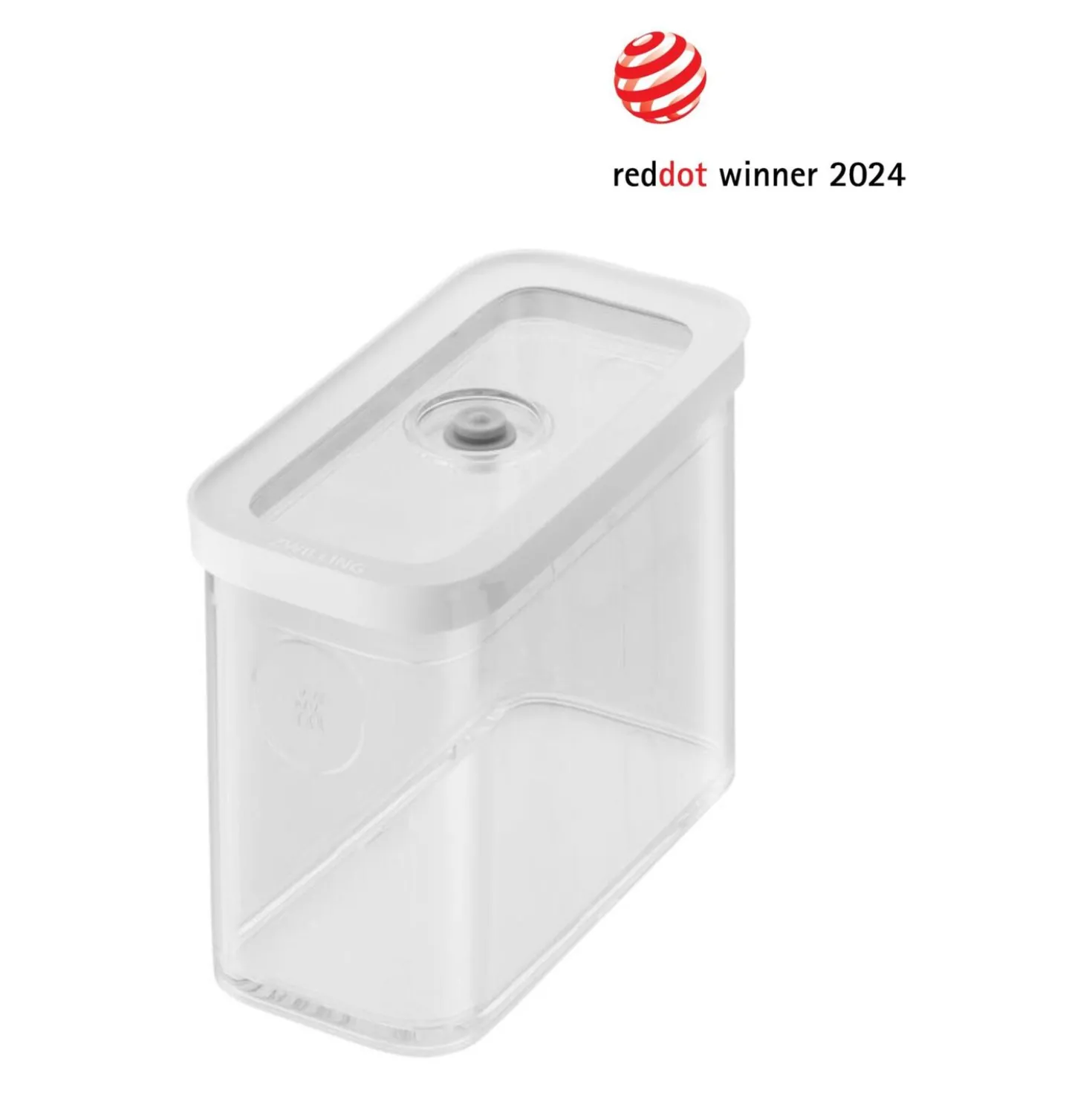 Boîte CUBE 2M / 21 cm, transparent-blanc