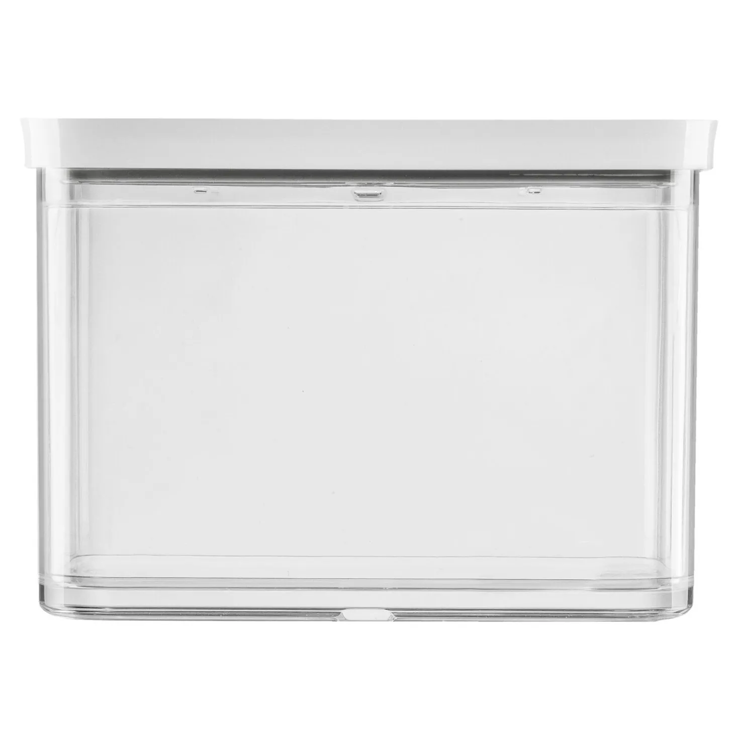 Boîte CUBE 2M / 21 cm, transparent-blanc