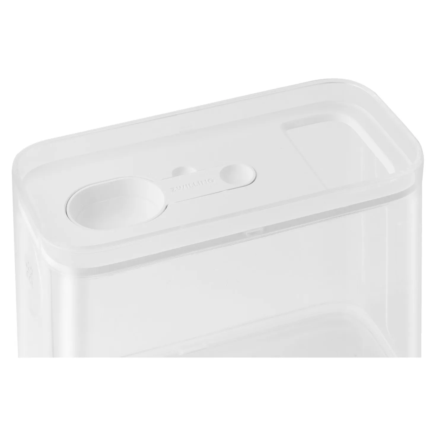 Boîte CUBE 2M / 21 cm, transparent-blanc