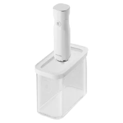 Boîte CUBE 2M / 21 cm, transparent-blanc