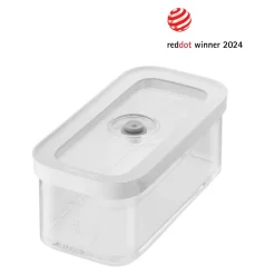 Bo&icirc;te CUBE M / 21 cm, transparent-blanc