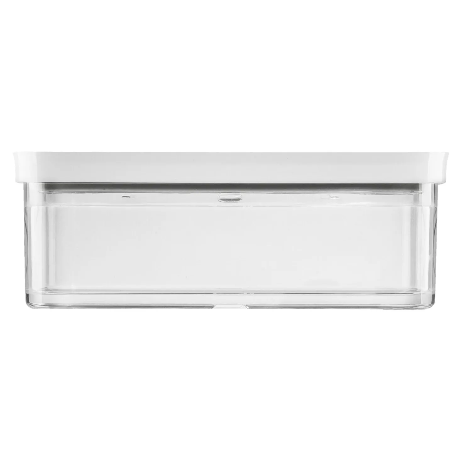Boîte CUBE M / 21 cm, transparent-blanc