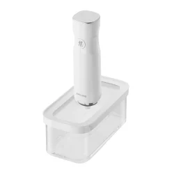 Boîte CUBE M / 21 cm, transparent-blanc