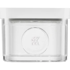 Bo&icirc;te CUBE S / 11 cm, transparent-blanc