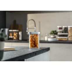 Boîte CUBE 2S / 11 cm, transparent-blanc