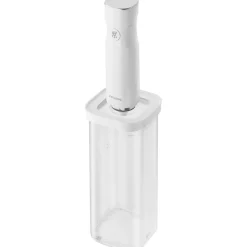 Bo&icirc;te CUBE 3S / 11 cm, transparent-blanc