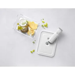 Boîte pour réfrigérateur sous vide, Verre, Gris