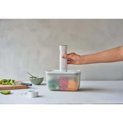 Bo&icirc;te sous vide L, Plastique, semi transparent-Gris